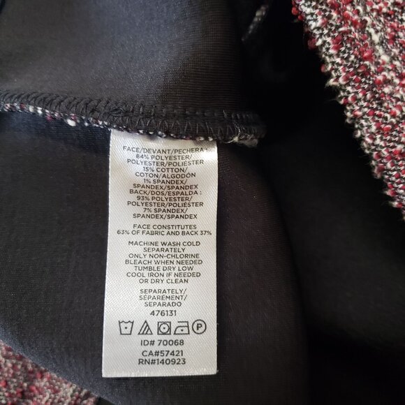 Loft Womens Tweed Sheath Dress Sleeveless Size 4 Fall Business Casual Chic - Picture 6 of 7